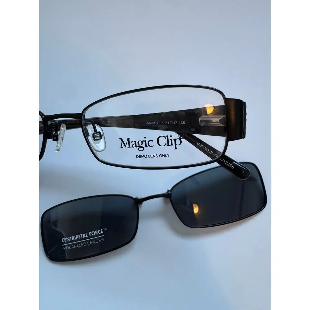 NWOT Magic Clips Black M401 convertable glasses
